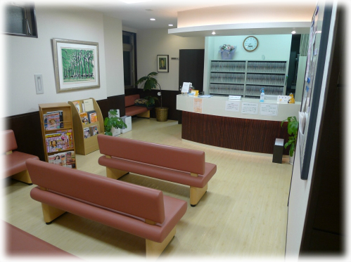 松田心療内科の待合室です。